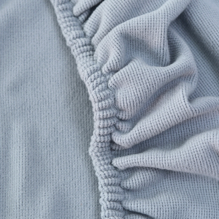 91家纺网 家纺一手货源 找家纺 千彤沙发垫 2024新款常规款-高精密雪尼尔系列沙发垫 纯色-浅灰