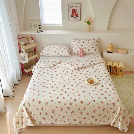 91家纺网 家纺一手货源 找家纺 （总）木堇家居 2024新款10%大豆纤维针织棉夏被