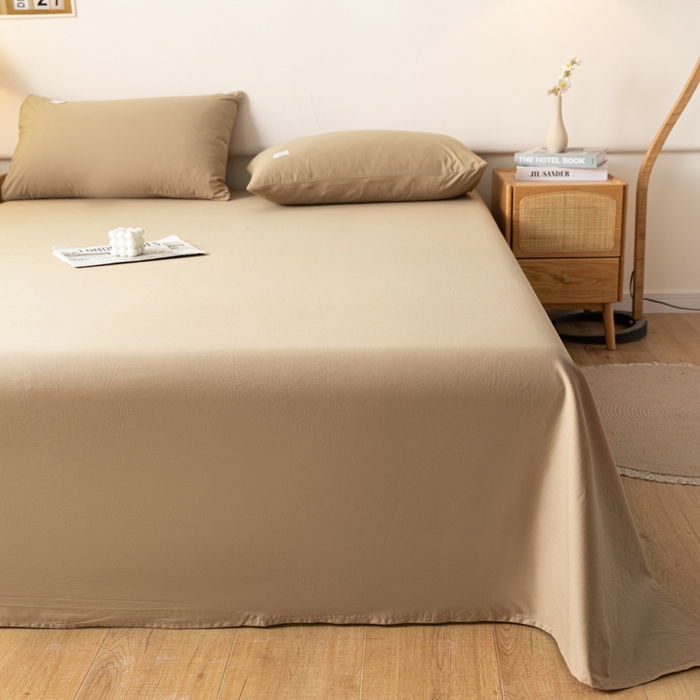 91家纺网 家纺一手货源 找家纺 AB家纺 2024新款A类40支水洗全棉床单三件套 米咖