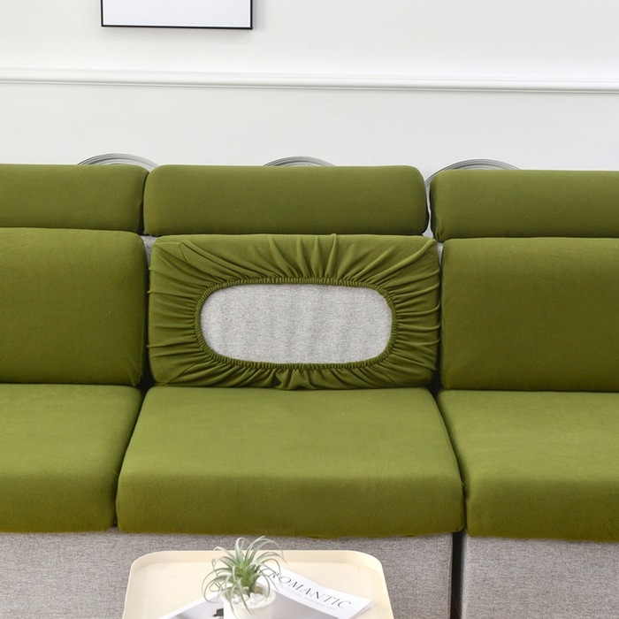 91家纺网 家纺一手货源 找家纺 千彤沙发垫 2024新款常规款-高精密雪尼尔系列沙发垫 纯色-绿色