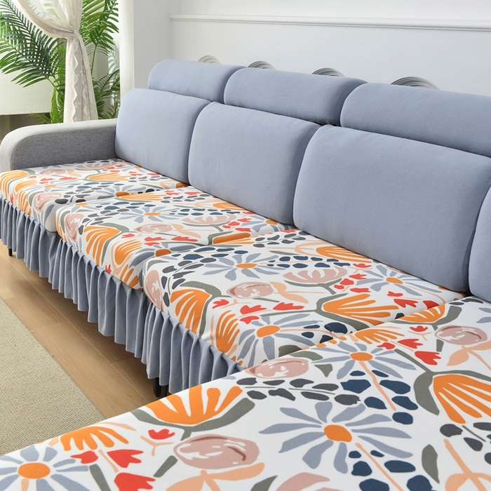 91家纺网 家纺一手货源 找家纺 千彤沙发垫 2024新款裙边款-高精密雪尼尔沙发垫 欢乐之旅-组合2