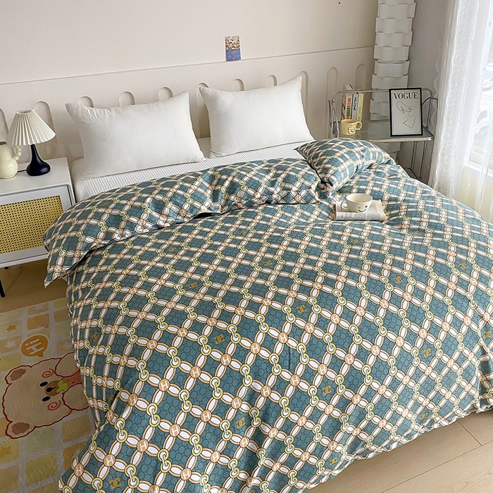 91家纺网 家纺一手货源 找家纺 梵巢家纺 芦荟棉被套，被罩化纤被套 时光之城