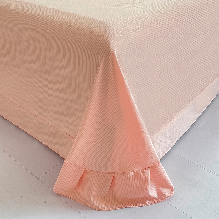 91家纺网 家纺一手货源 找家纺 寐时代 2024新款A类有氧提花水洗泡泡棉四件套 安妮