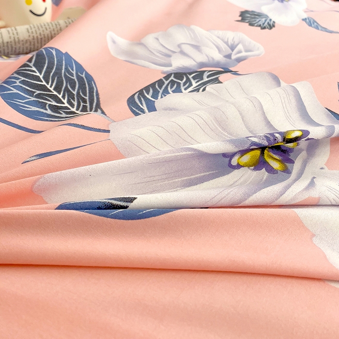 91家纺网 家纺一手货源 找家纺 梵巢家纺 芦荟棉被套，被罩化纤被套 花之韵红