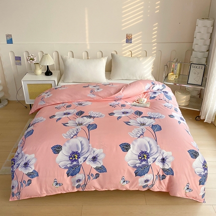 梵巢家纺 芦荟棉被套、被罩化纤被套 花之韵红