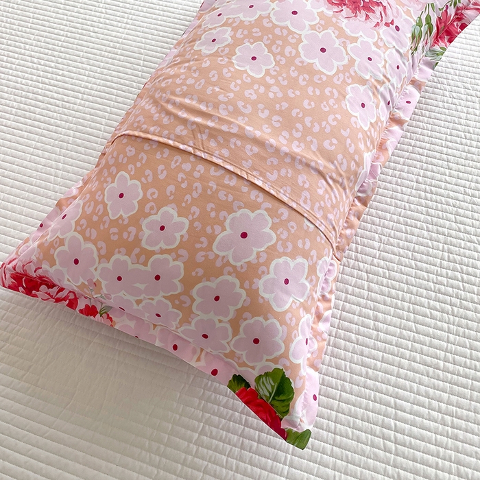 91家纺网 家纺一手货源 找家纺 梵巢 芦荟棉枕套磨毛化纤枕套48*74cm 梦想花园