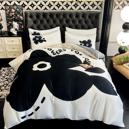 91家纺网 家纺一手货源 找家纺 （总）艺玲家纺 2024新款轻奢大版水洗真丝四件套 