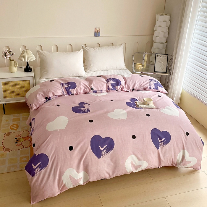 91家纺网 家纺一手货源 找家纺 梵巢家纺 芦荟棉被套，被罩化纤被套 心悦