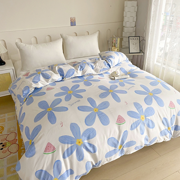 91家纺网 家纺一手货源 找家纺 梵巢家纺 芦荟棉被套，被罩化纤被套 浪漫花语