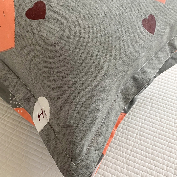 91家纺网 家纺一手货源 找家纺 梵巢 芦荟棉枕套磨毛化纤枕套48*74cm 心动时刻