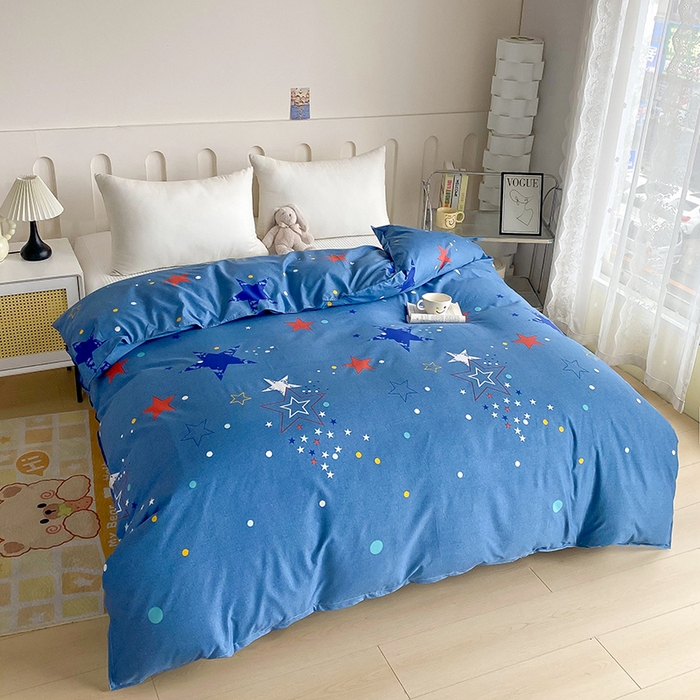 91家纺网 家纺一手货源 找家纺 梵巢家纺 芦荟棉被套，被罩化纤被套 星空