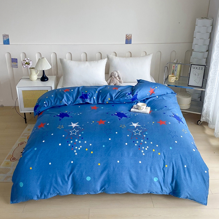 91家纺网 家纺一手货源 找家纺 梵巢家纺 芦荟棉被套，被罩化纤被套 星空