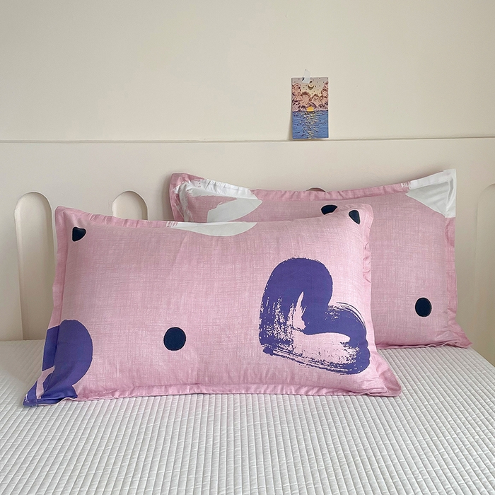 91家纺网 家纺一手货源 找家纺 梵巢 芦荟棉枕套磨毛化纤枕套48*74cm 心悦