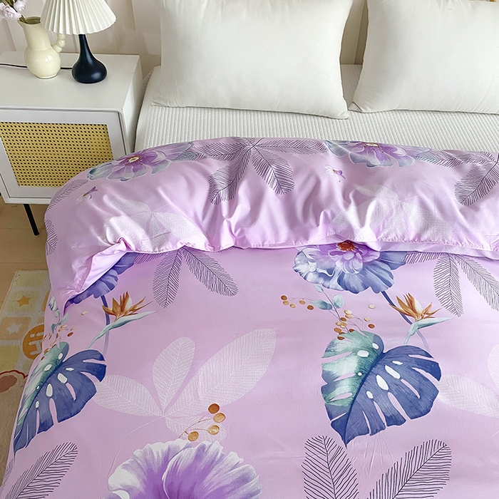 91家纺网 家纺一手货源 找家纺 梵巢家纺 芦荟棉被套，被罩化纤被套 叶语