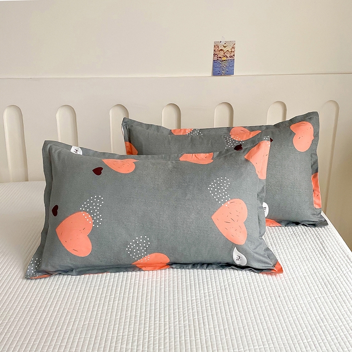 91家纺网 家纺一手货源 找家纺 梵巢 芦荟棉枕套磨毛化纤枕套48*74cm 心动时刻