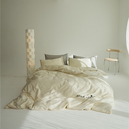 91家纺网 家纺一手货源 找家纺 （总）新款高密全棉绣花四件套--晚安系列 常规版