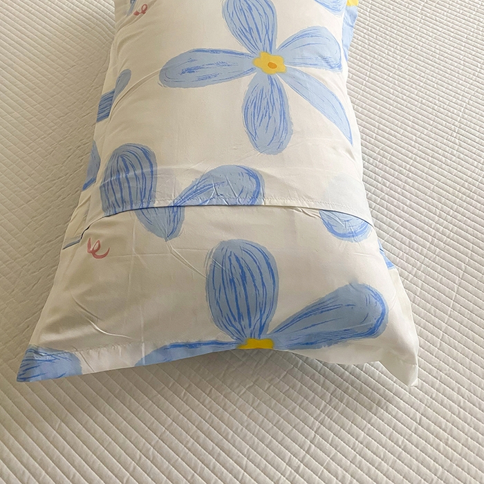 91家纺网 家纺一手货源 找家纺 梵巢 芦荟棉枕套磨毛化纤枕套48*74cm 浪漫花语