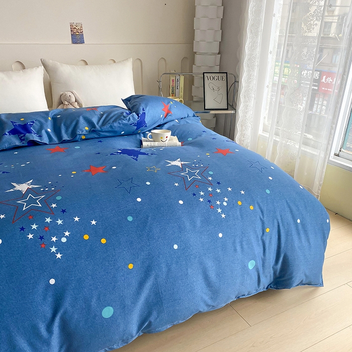 91家纺网 家纺一手货源 找家纺 梵巢家纺 芦荟棉被套，被罩化纤被套 星空