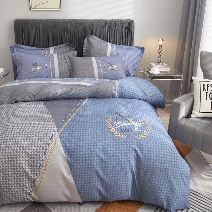 91家纺网 家纺一手货源 找家纺 格里芬家纺 2025新款全棉大版13372纯棉印花四件套 简爱