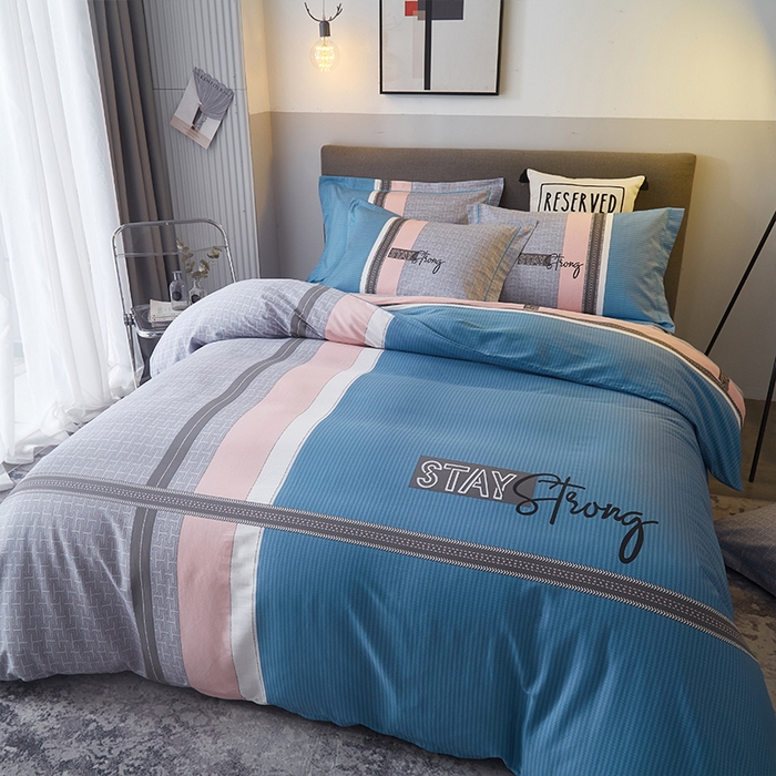 91家纺网 家纺一手货源 找家纺 格里芬家纺 2025新款全棉大版13372纯棉印花四件套 岱川-兰