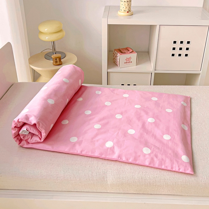 91家纺网 家纺一手货源 找家纺 乐秀 2025新款40S全棉13372幼儿园三件套六件套 快乐甜甜圈