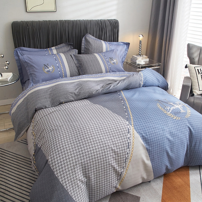 91家纺网 家纺一手货源 找家纺 格里芬家纺 2025新款全棉大版13372纯棉印花四件套 简爱