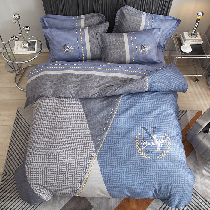 91家纺网 家纺一手货源 找家纺 格里芬家纺 2025新款全棉大版13372纯棉印花四件套 简爱