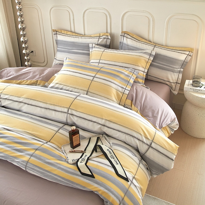 91家纺网 家纺一手货源 找家纺 沐白家居 2024新款全棉13376全棉印花四件套 北海道