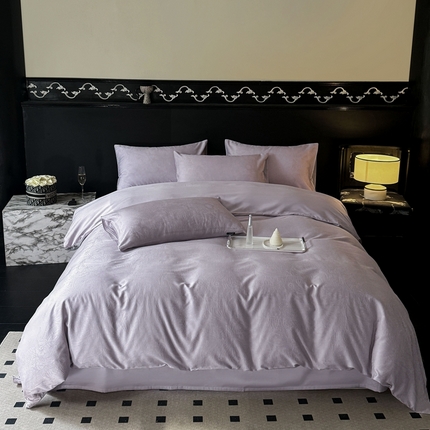 91家纺网 家纺一手货源 找家纺 （总）娇逸家居 2024新款100支天丝棉贡缎提花四件套（同系列有夏被）