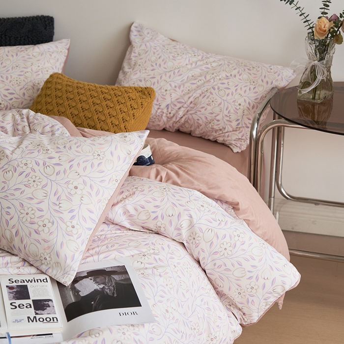 91家纺网 家纺一手货源 找家纺 希文家纺 2024新款全棉13372四件套-莱茵河畔系列 赫拉