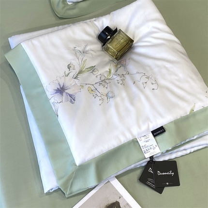 91家纺网 家纺一手货源 找家纺 （总）朵美 2025新款50支天丝印花夏被+夏被四件套