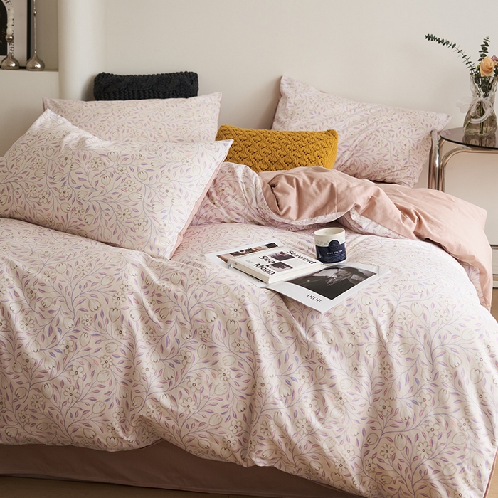 91家纺网 家纺一手货源 找家纺 希文家纺 2024新款全棉13372四件套-莱茵河畔系列 赫拉