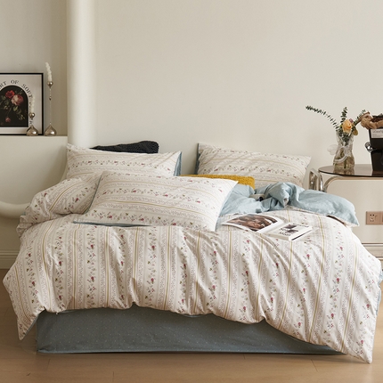 91家纺网 家纺一手货源 找家纺 （总）希文家纺 2024新款全棉13372四件套-莱茵河畔系列