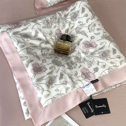 91家纺网 家纺一手货源 找家纺 （总）朵美 2025新款50支天丝印花夏被+夏被四件套