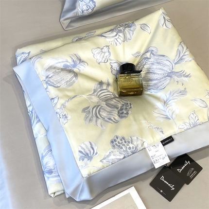 91家纺网 家纺一手货源 找家纺 （总）朵美 2025新款50支天丝印花夏被+夏被四件套