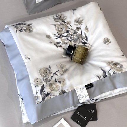 91家纺网 家纺一手货源 找家纺 （总）朵美 2025新款50支天丝印花夏被+夏被四件套