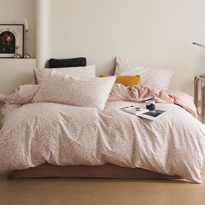 91家纺网 家纺一手货源 找家纺 希文家纺 2024新款全棉13372四件套-莱茵河畔系列 赫拉