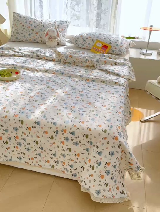 91家纺网 家纺一手货源 找家纺 芯恋家居 2025新品全棉绣花边工艺款全棉棉花夏被春秋被 花香馥郁