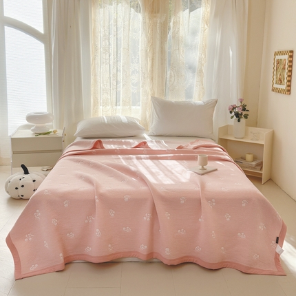 91家纺网 家纺一手货源 找家纺 （总）33家纺新款A类全棉高端色织提花毯全棉夏被针织棉盖毯夏凉被空调被