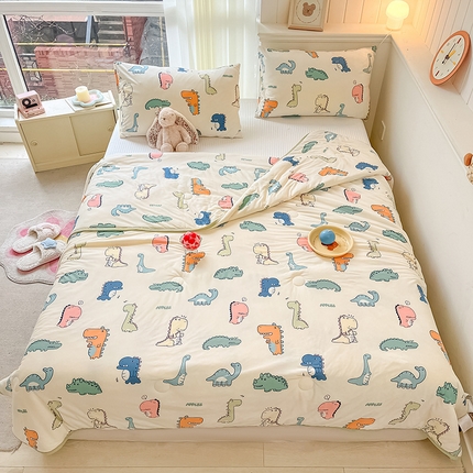 91家纺网 家纺一手货源 找家纺 （总）桃子家居 2024新款A类高品质牛奶丝软糯针织棉夏被