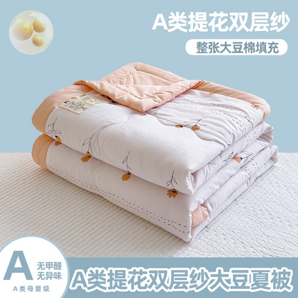 91家纺网 家纺一手货源 找家纺 芯恋家居 2025新款提花泡泡棉夏被春秋被 花昼