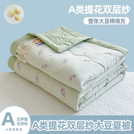 91家纺网 家纺一手货源 找家纺 芯恋家居 2025新款提花泡泡棉夏被春秋被 仲夏之梦