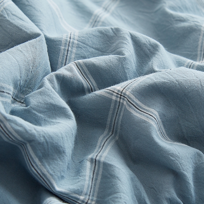 91家纺网 家纺一手货源 找家纺 暖阳 2025新款全棉色织棉花夏被 秋田