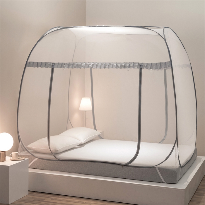 91家纺网 家纺一手货源 找家纺 （总）佳梦家纺 2024新款大顶跑量款免安装蚊帐