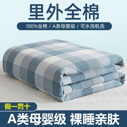 91家纺网 家纺一手货源 找家纺 （总1）暖阳 2025新款全棉色织棉花夏被