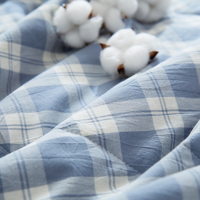 91家纺网 家纺一手货源 找家纺 暖阳 2025新款全棉色织棉花夏被 京都