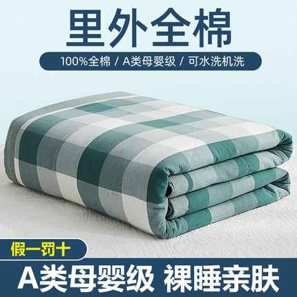 91家纺网 家纺一手货源 找家纺 （总1）暖阳 2025新款全棉色织棉花夏被