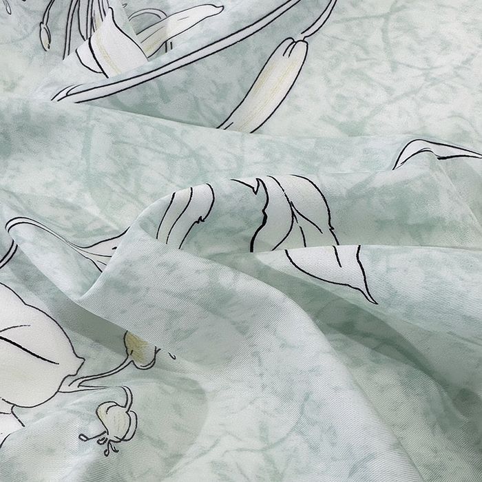 91家纺网 家纺一手货源 找家纺 娇逸家居 2025新款50支莱赛尔数码印花宽边拼角天丝四件套（可搭配同系列夏被和床盖） 多特