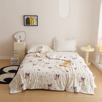 优被业 2024新款针织棉大豆纤维被 酷酷米