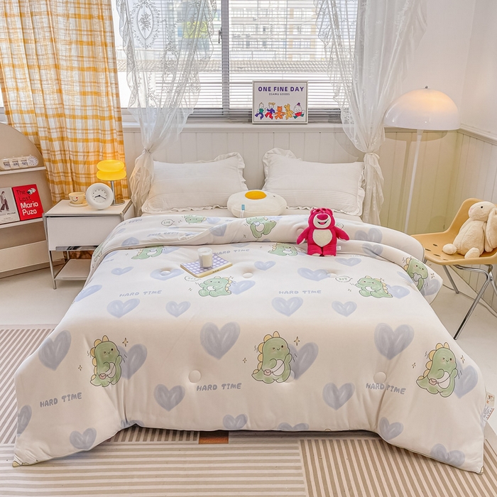 91家纺网 家纺一手货源 找家纺 （总）眠优居 2024新款A类针织棉大豆纤维夏被